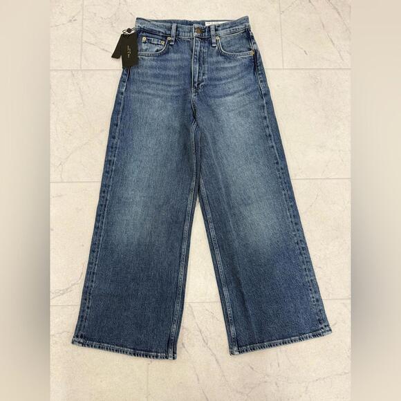 (RR-2) Rag & Bone The Andi High-Rise Ankle Wide Leg - Picture 4 of 5